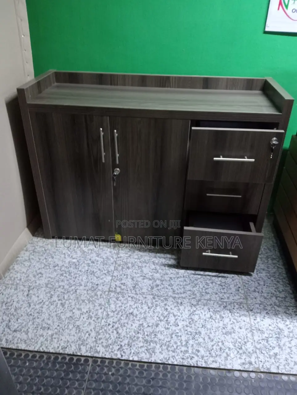 Wooden Office Side Console