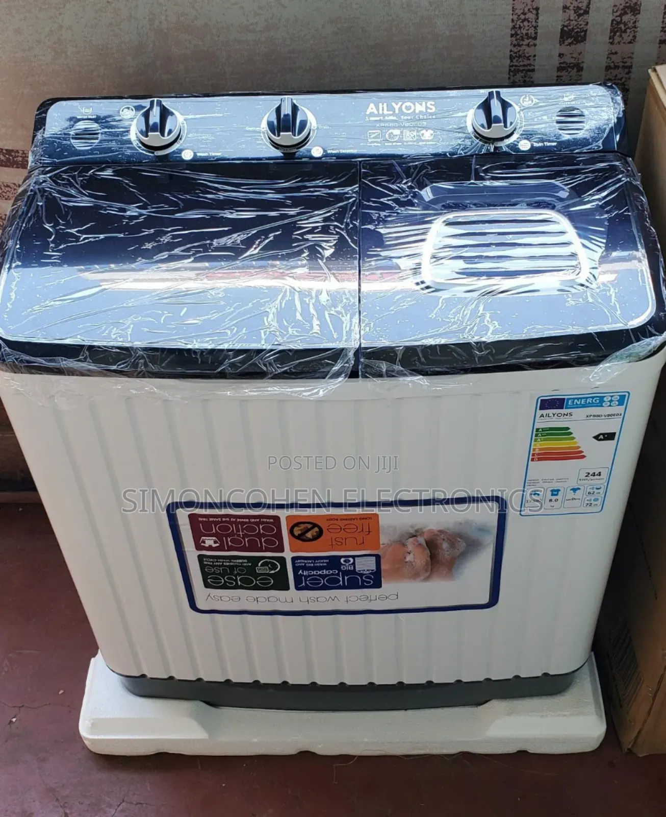 Ailyons 8kg Top Load Washing Machine