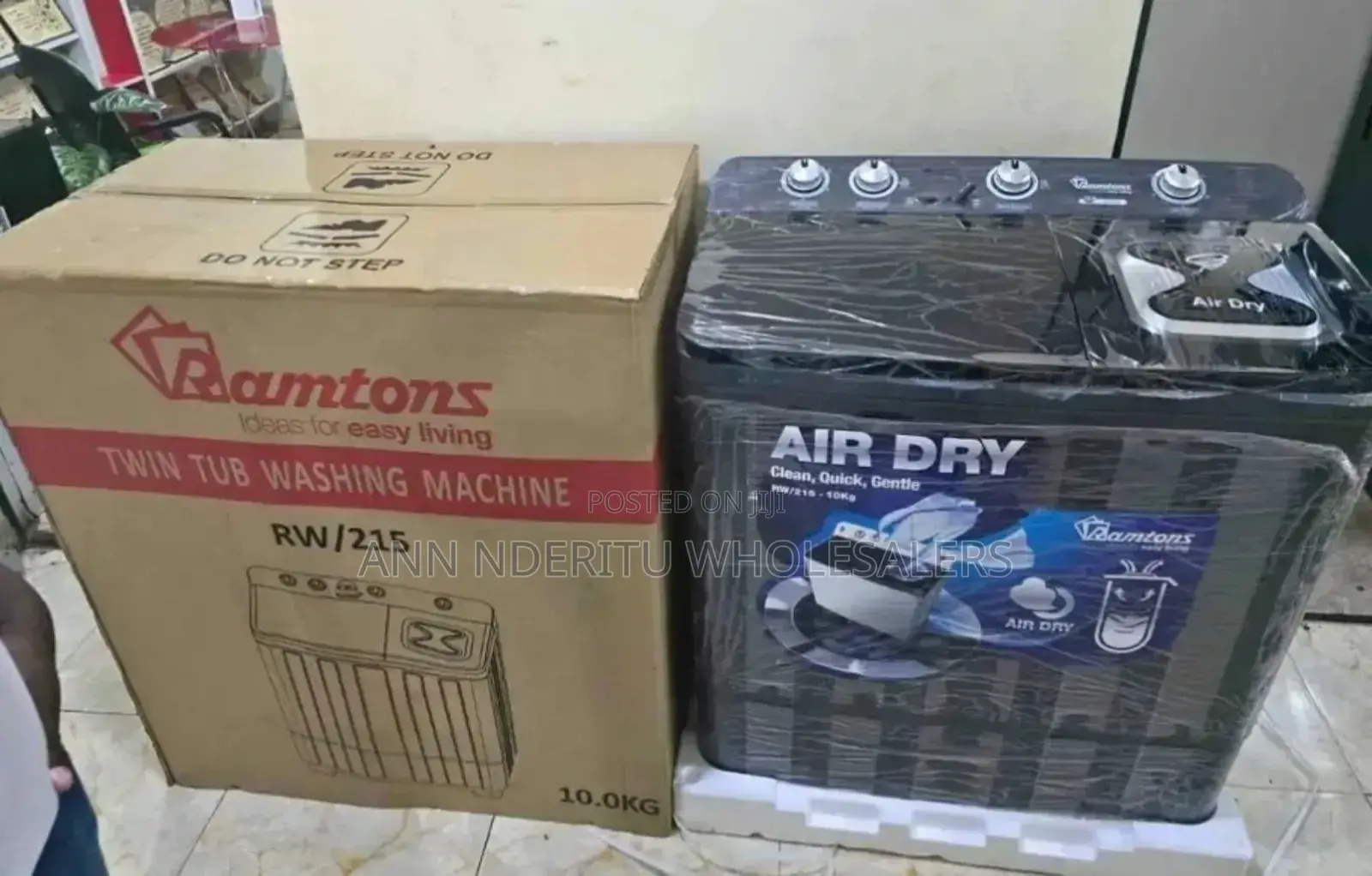 Double Tab - Ramtons 10kgs Washing Machine. Two Tab