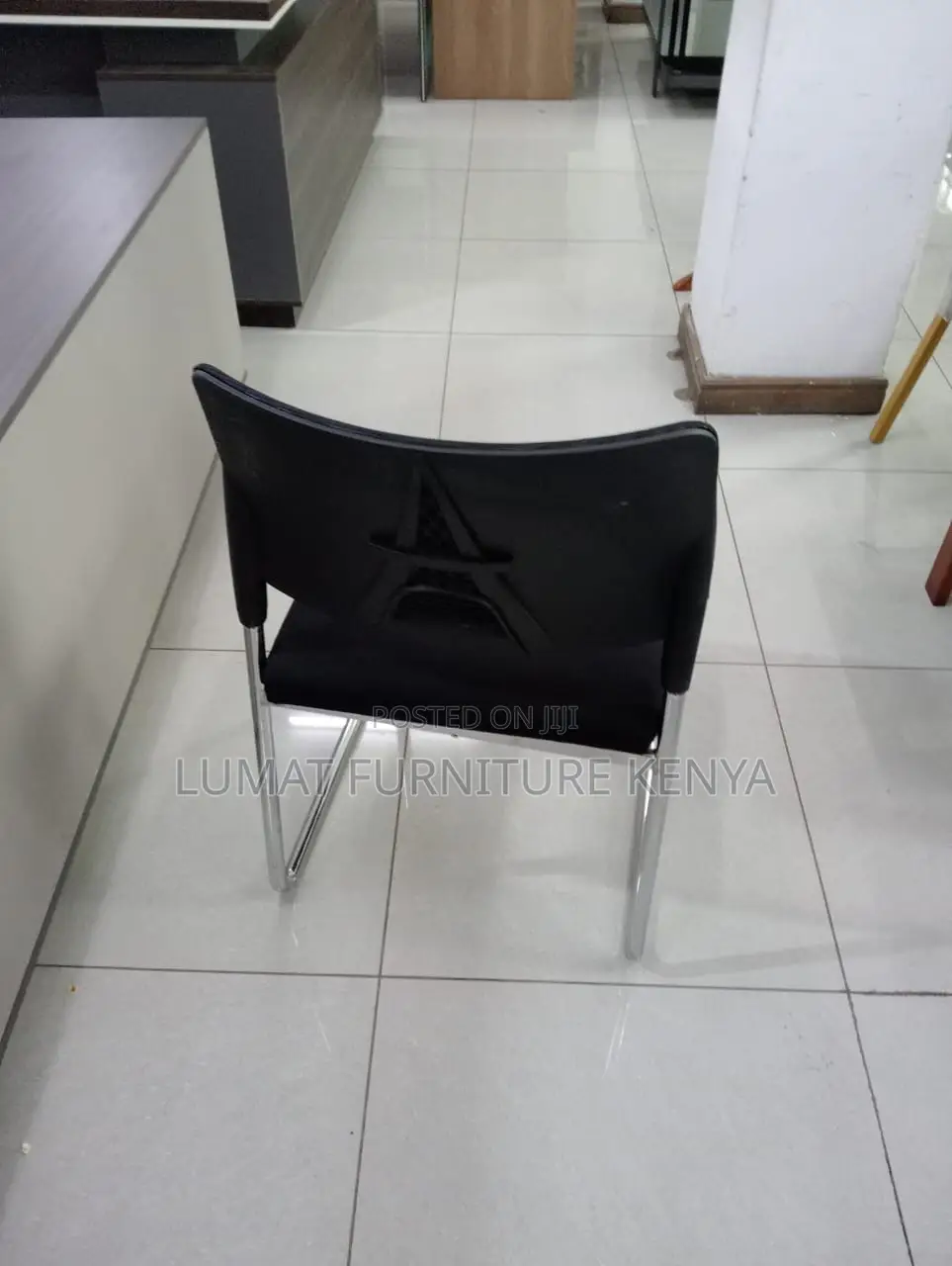 Sled Base Chrome Mesh Seat