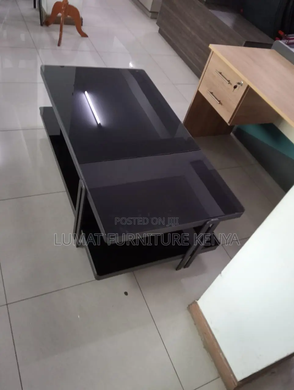 Tempered Glass Office Coffee Table