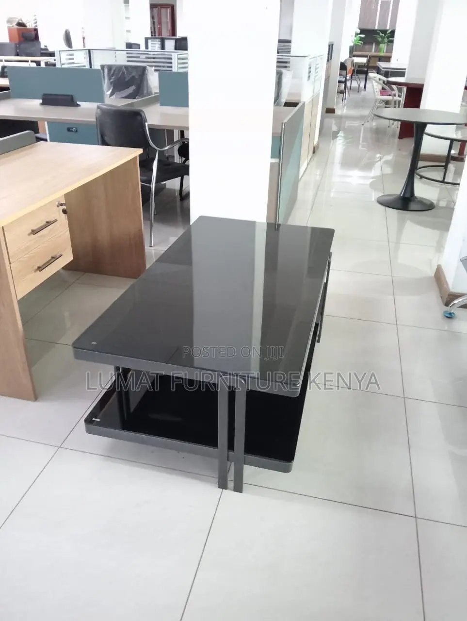 Tempered Glass Office Coffee Table