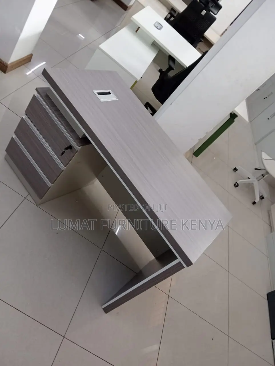 Executive Desk With Side Drawers