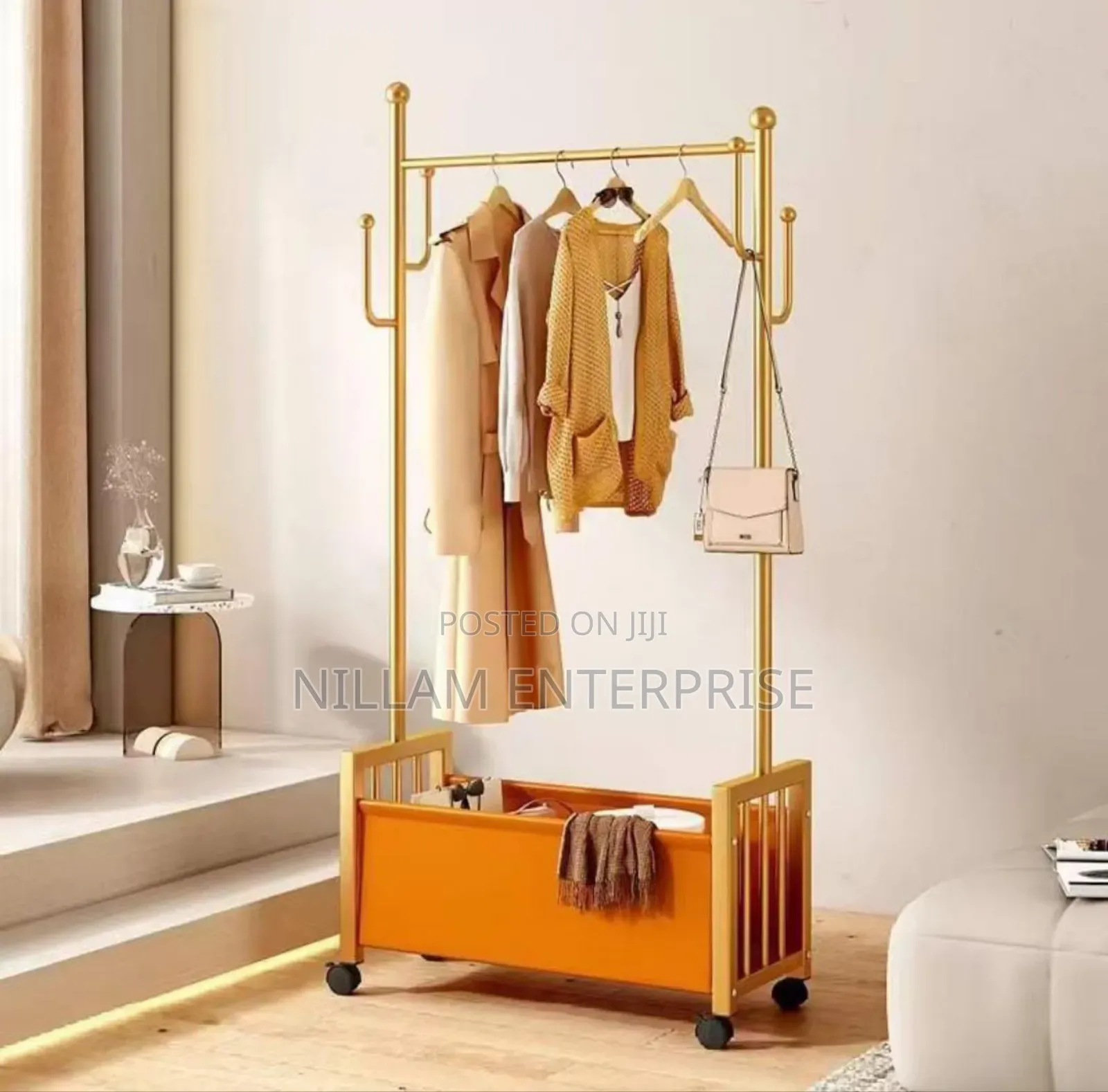 Metallic Clothes Rack*
