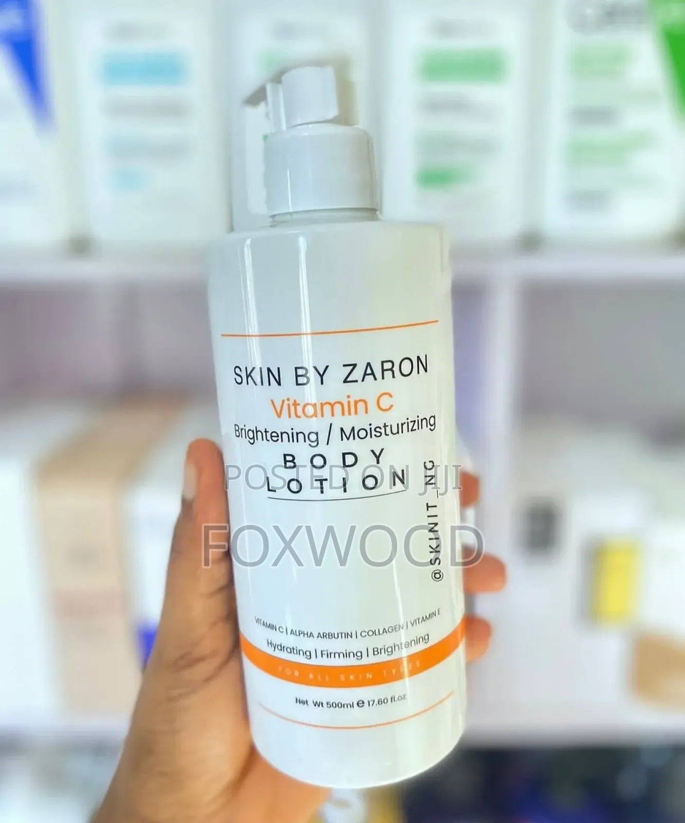 Zaron Vitamin C Brightening/Moisturizing Body Lotion.