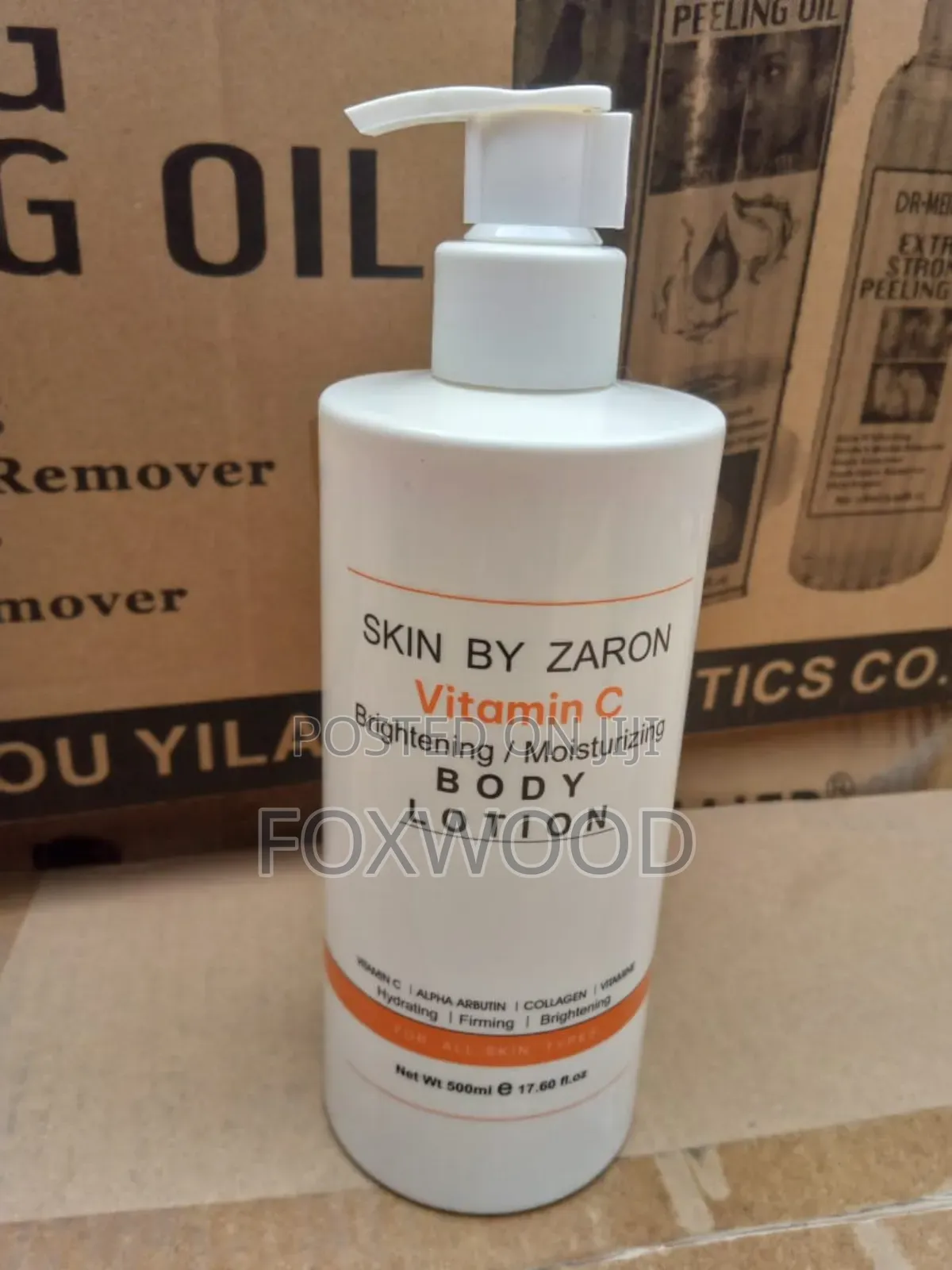 Zaron Vitamin C Brightening/Moisturizing Body Lotion.