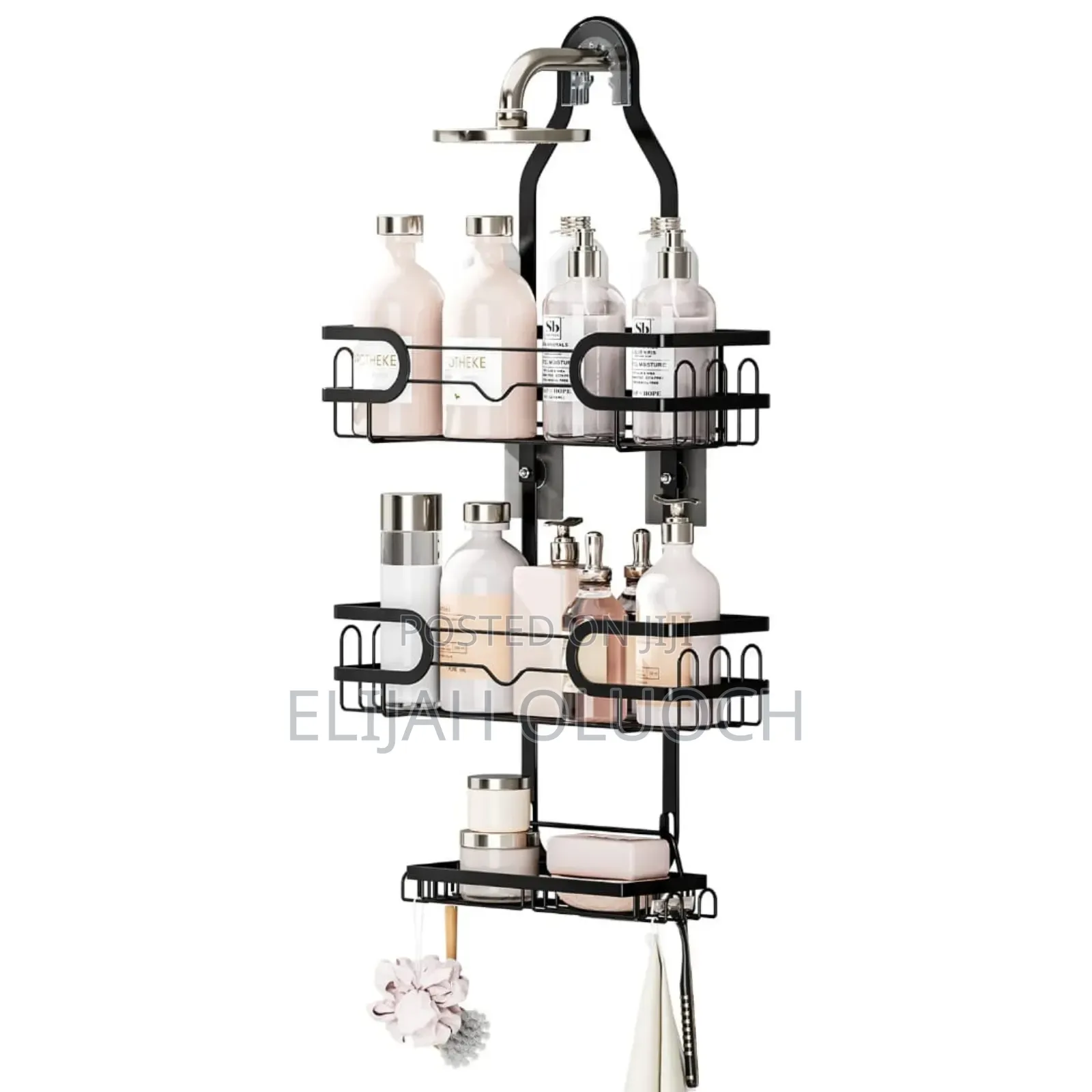 Premium Wall-Mounted Shower Organizer Rack