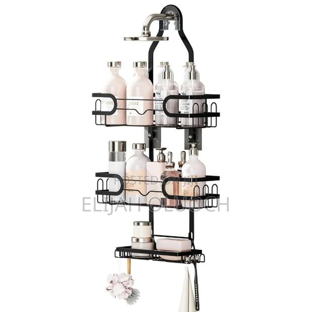 Premium Wall-Mounted Shower Organizer Rack - thumbnail 3