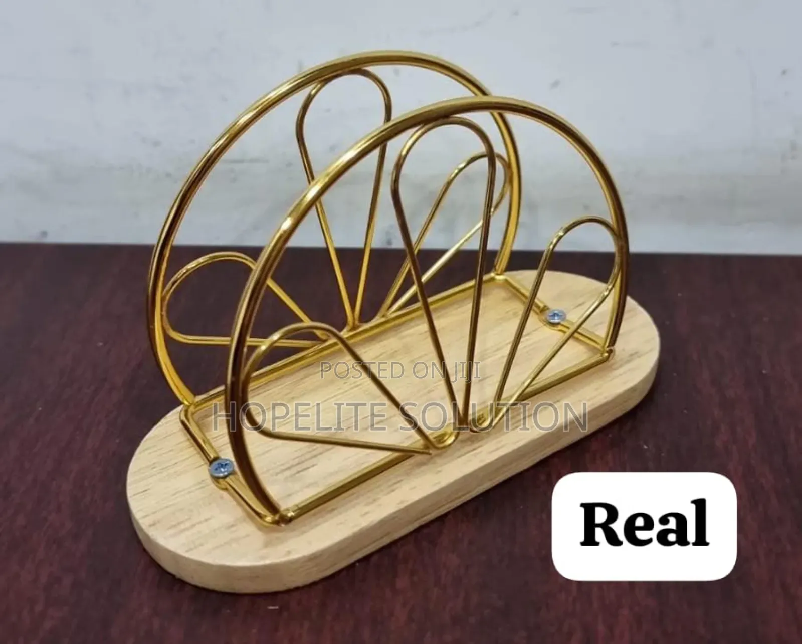 Bamboo Base Serviette Holder
