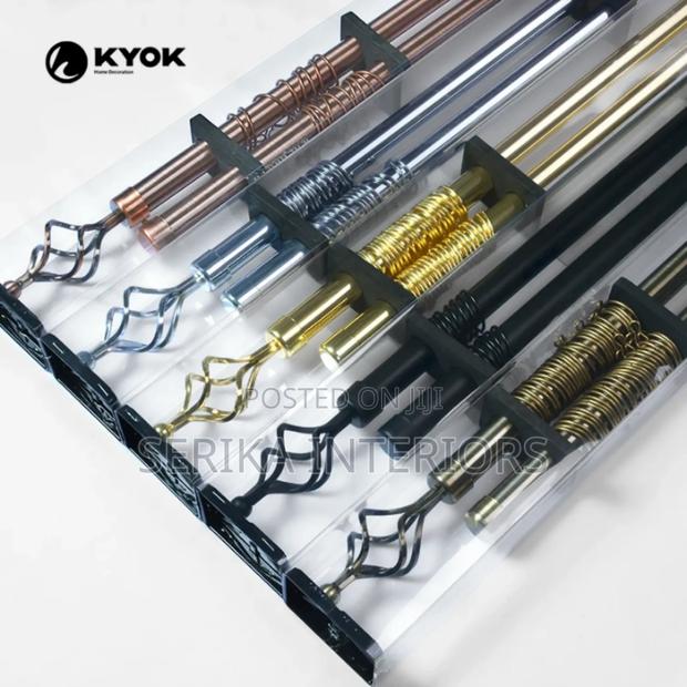 2m Double Curtain Rods Environmental Friendly