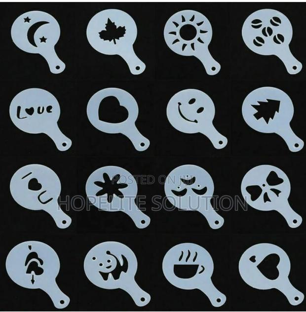 Cappuccino Coffee Barista Stencils Template- - thumbnail 2