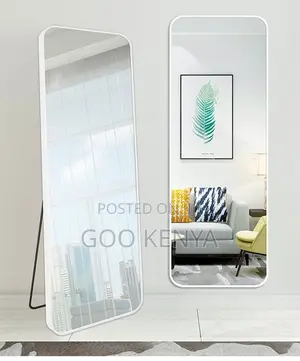 Home Mirror; Sturdy Frame Full-Length Standing Dressing Mirror
