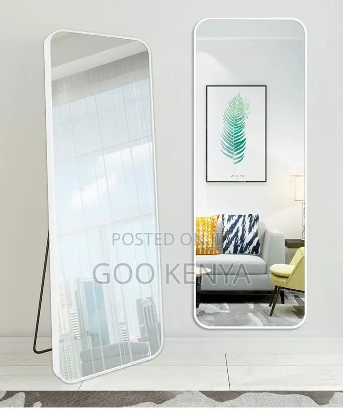 Home Mirror; Sturdy Frame Full-Length Standing Dressing Mirror