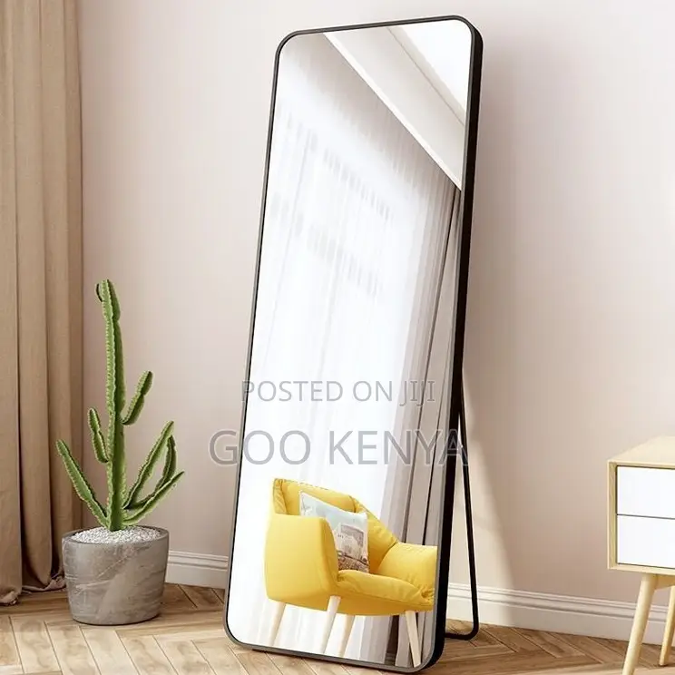 Home Mirror; Sturdy Frame Full-Length Standing Dressing Mirror
