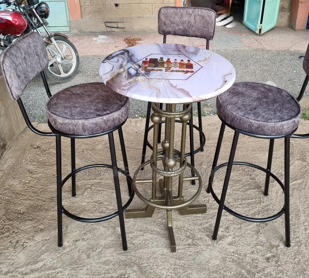 High Bar Table Set With a Logo of the Client's Preference. - main view