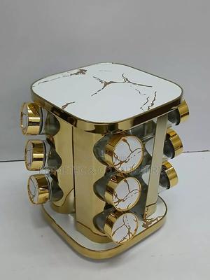 Rotating Spice Rack Has 12 Glass Jars Each 100ml - thumbnail 2