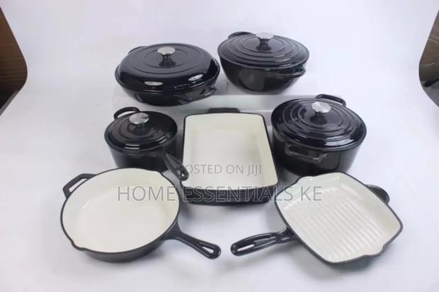 11pc Cookware Set-Enamel Cast Iron Set - thumbnail 2