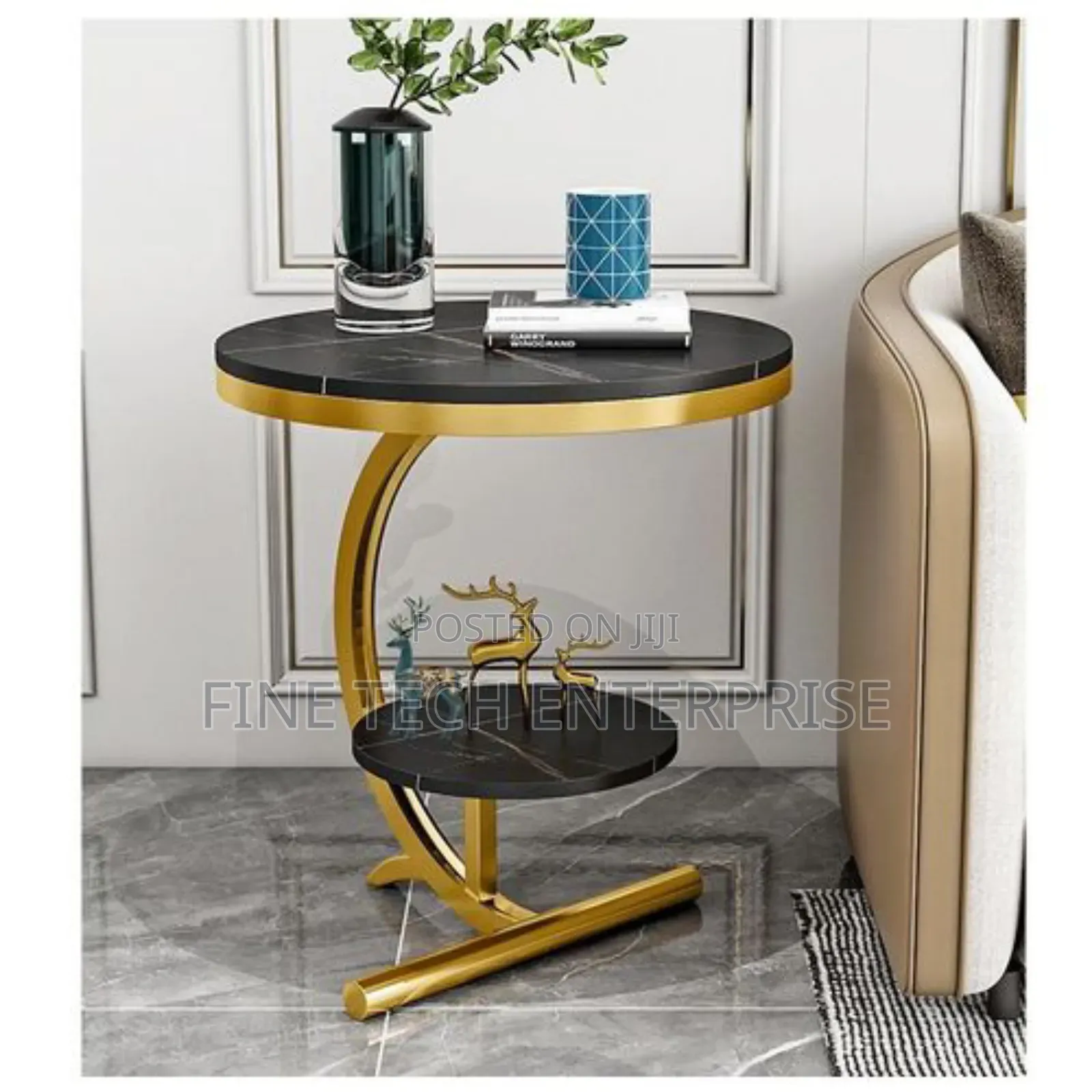 Console Bedside Table - Black