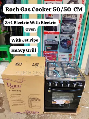 Roch 3gas+1hotplate 50*50 Cooker With Electric Oven