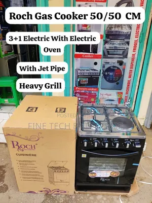 Roch Gas Cooker 50/50 Cm With Electric Oven.