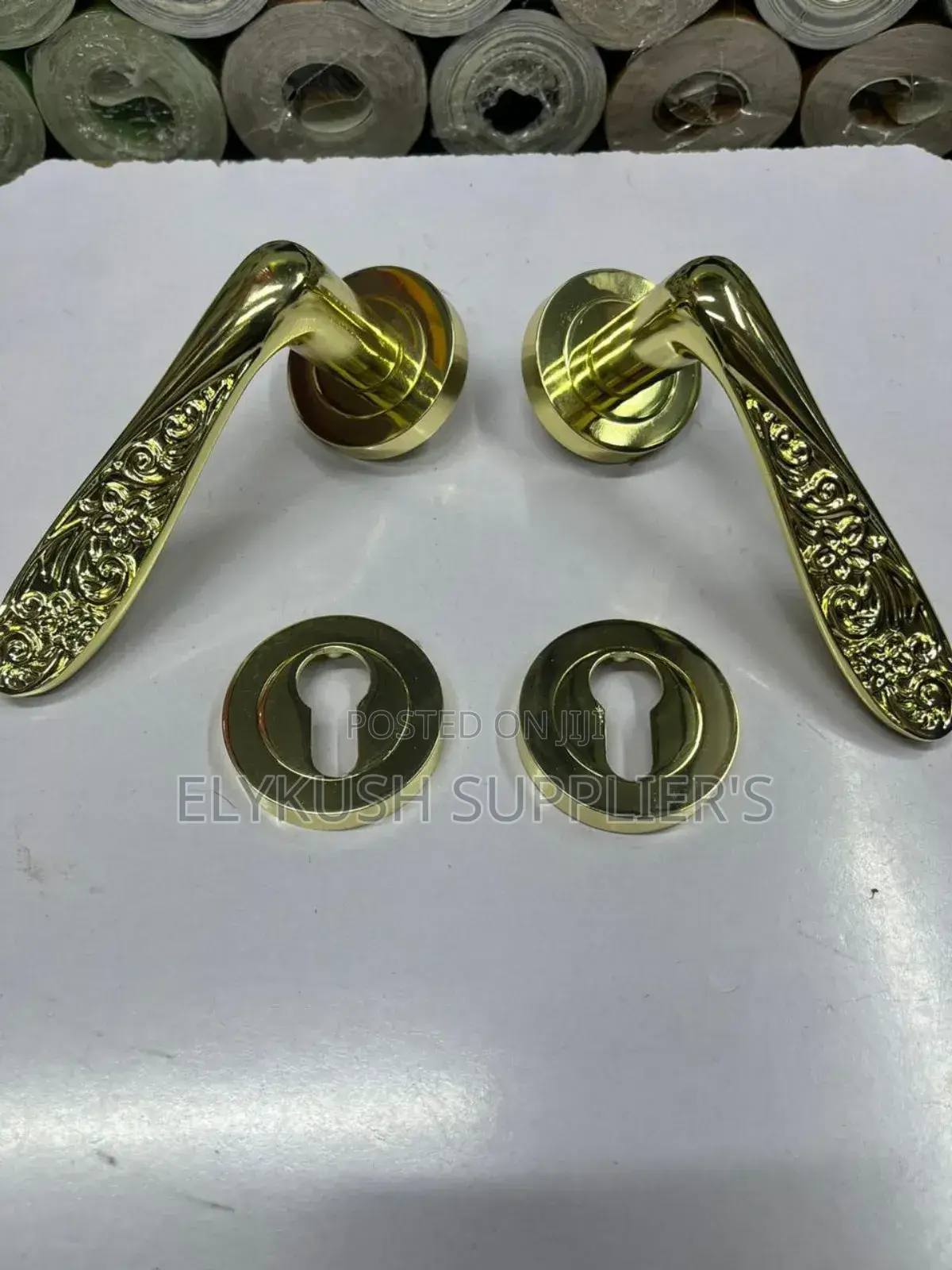 Gold Rose Handle Locks
