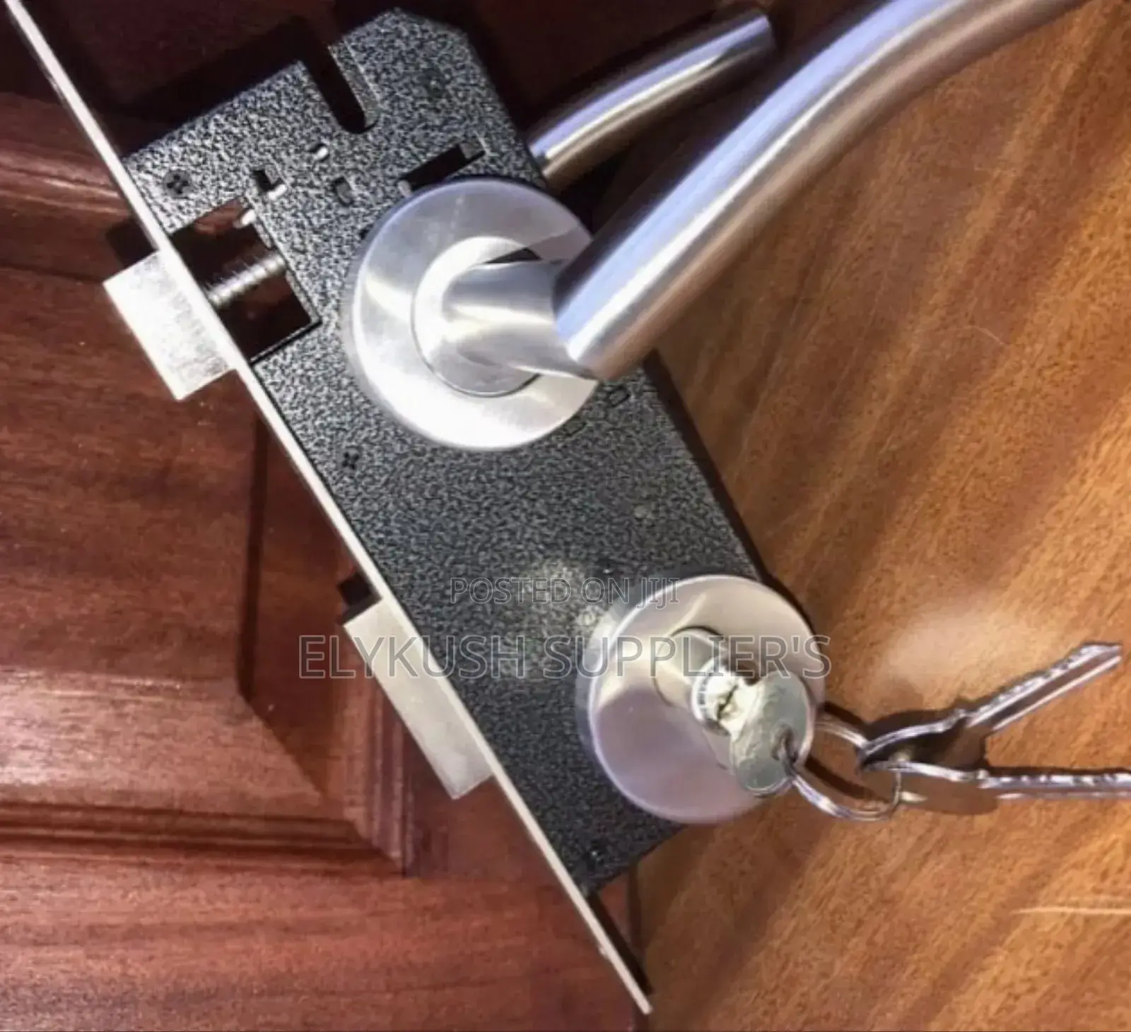 Silver Rose Handles Lock