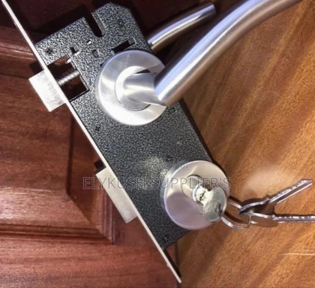 Silver Rose Handles Lock - main view