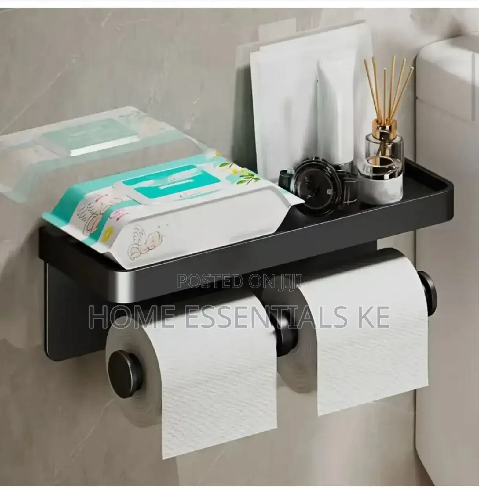 *Double Roll Wall-Mounted Paper Holder