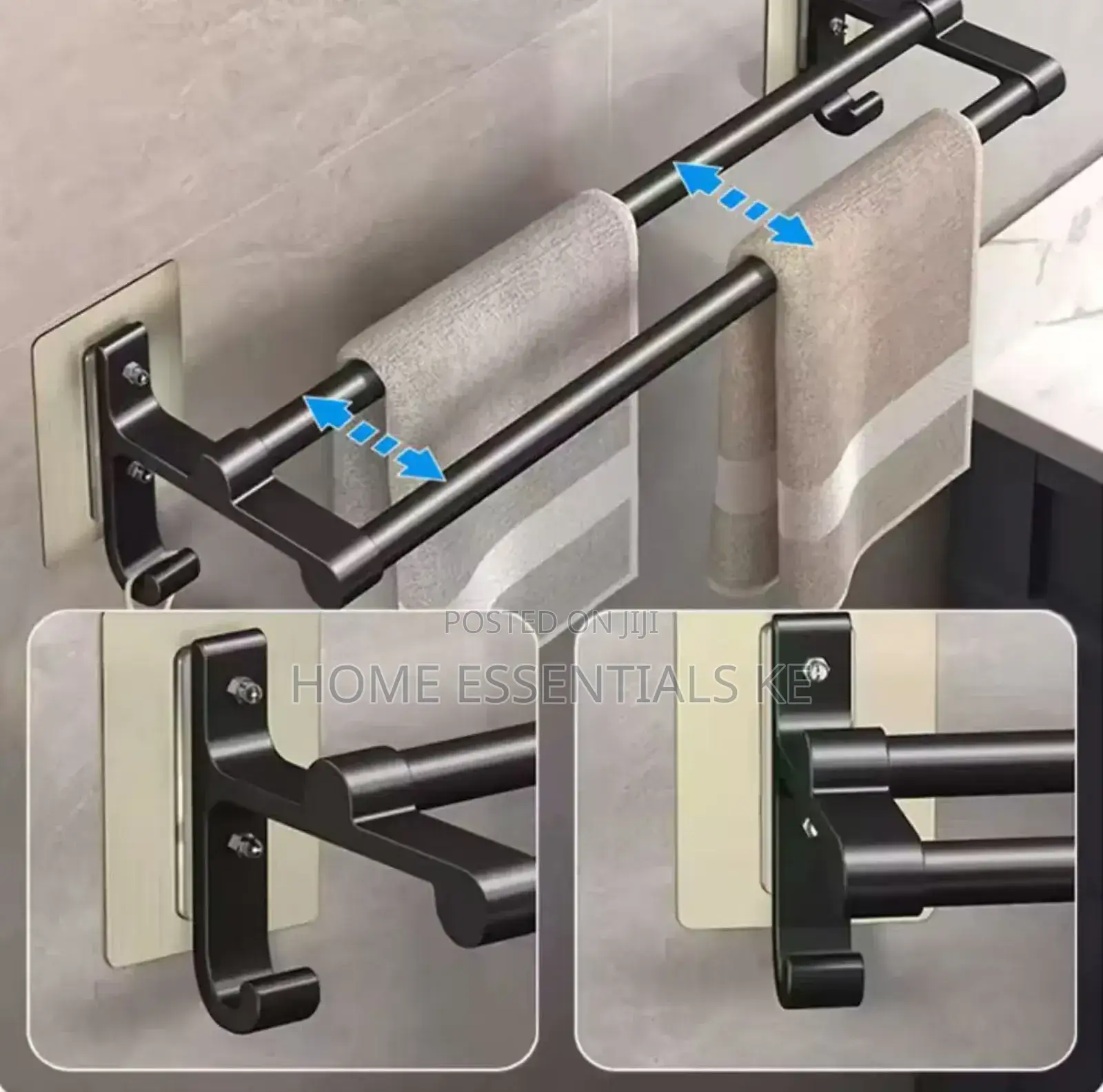 Punch-Free Wall Towel Rack