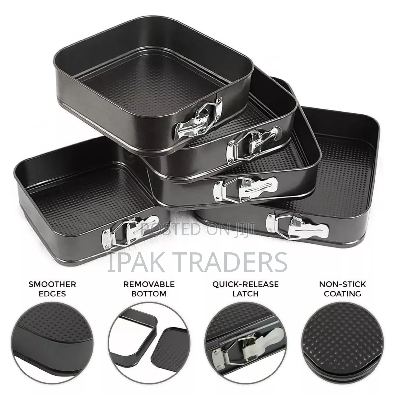 Square Baking Tins Set 6pcs/Set 
Metal