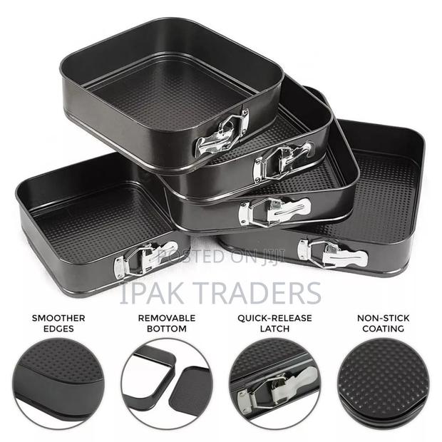 Square Baking Tins Set 6pcs/Set 
Metal - thumbnail 2