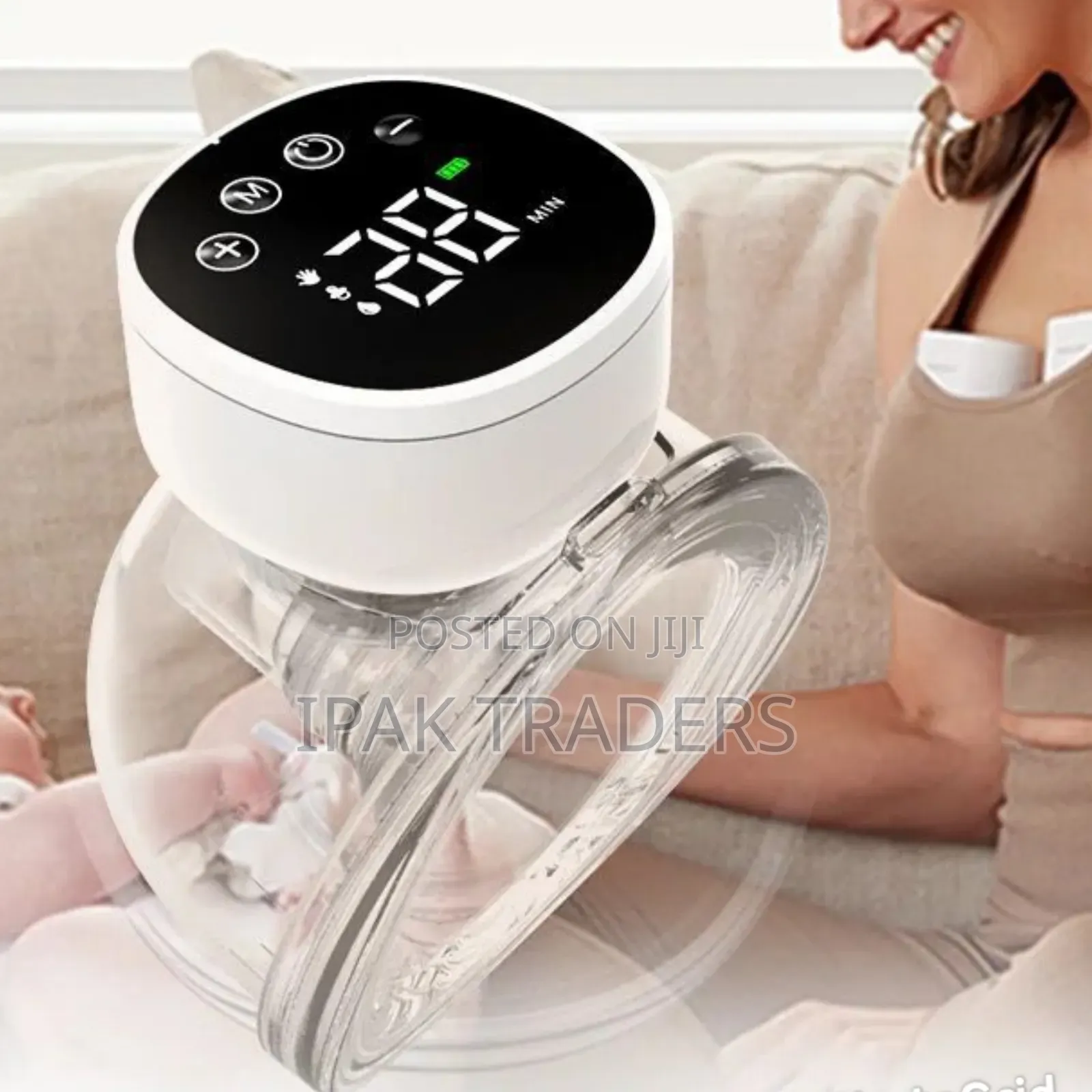 2/1pcs Electric Breast Pumps Portable Hands Free Wearable Breast Pump