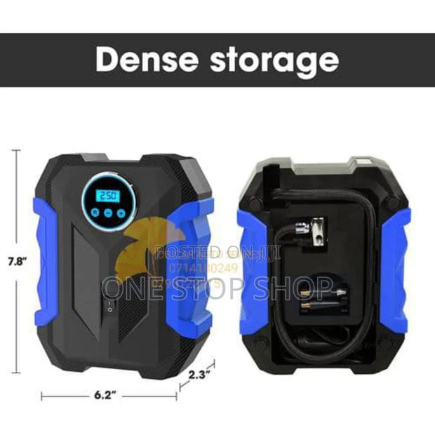 Blue Digital Air Compressor for Car Auto Pump - main view