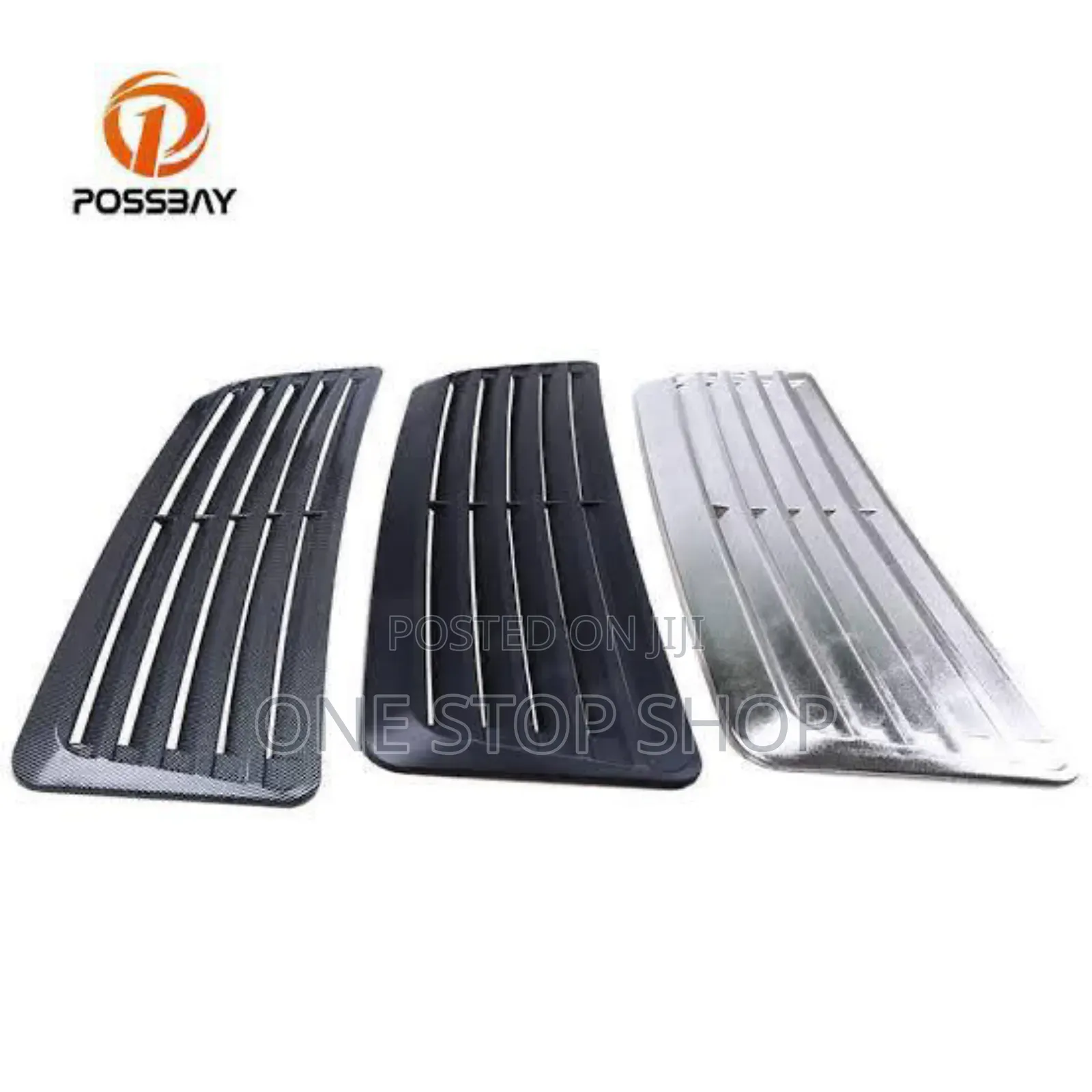 Universal Bonnet Hood Scoop in White or Black