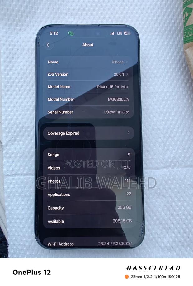 Apple iPhone 15 Pro Max 256 GB Gray - thumbnail 3
