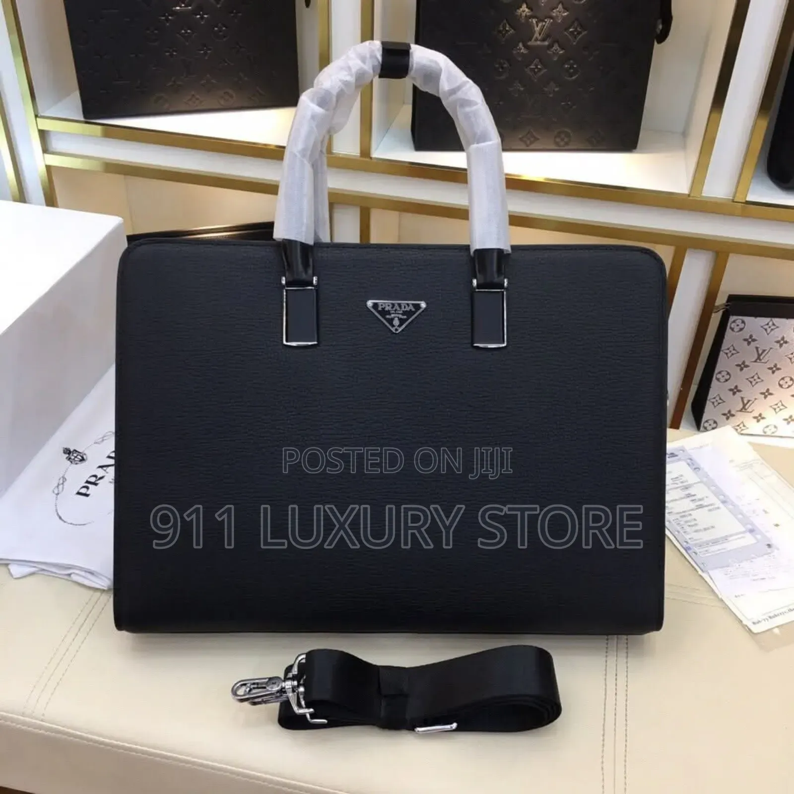 Prada Saffiano Leather Briefcase