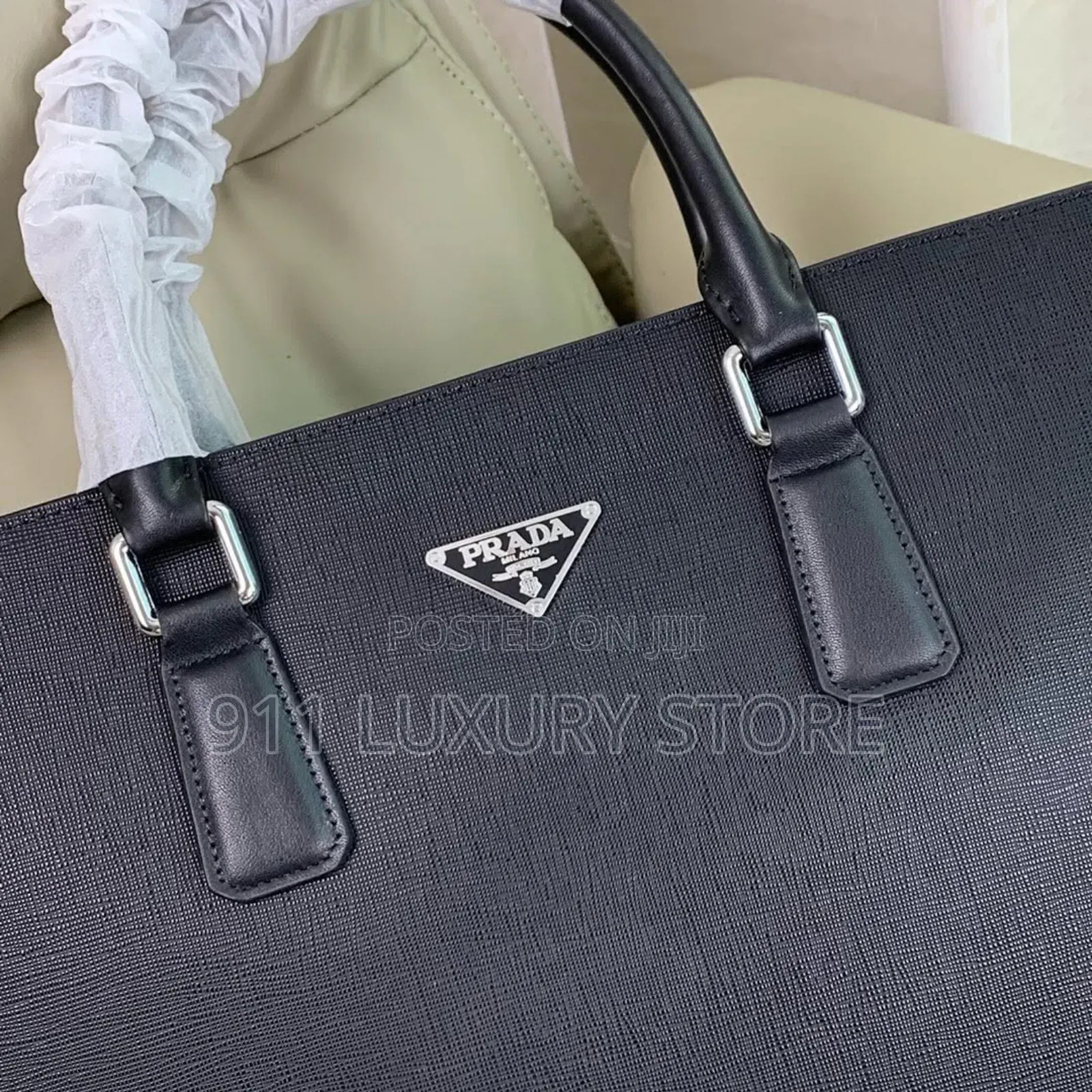 Prada Saffiano Leather Briefcase