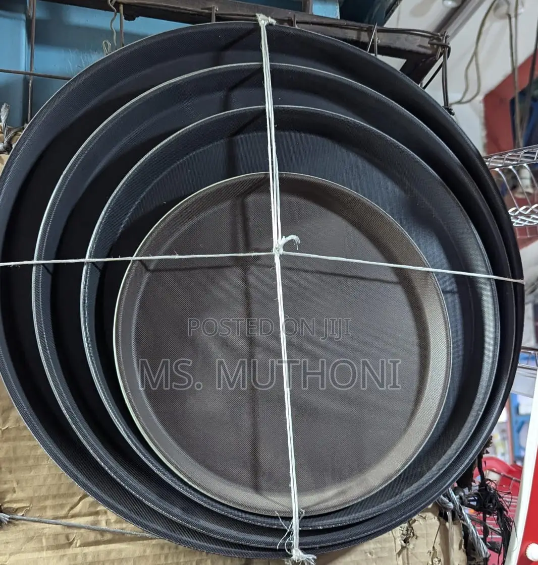 Round Non-Slip Rubber Serving Tray Now Available in 4 Sizes