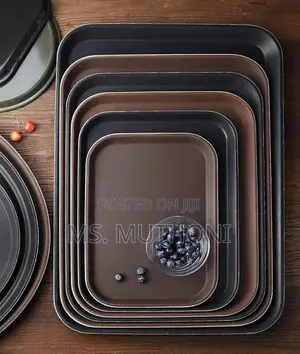 Rectangular Non-Slip Rubber Serving Tray