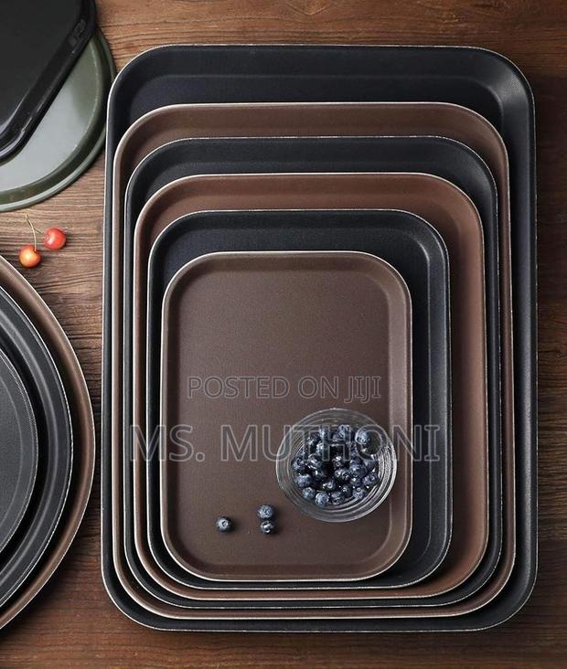 Rectangular Non-Slip Rubber Serving Tray - thumbnail 4