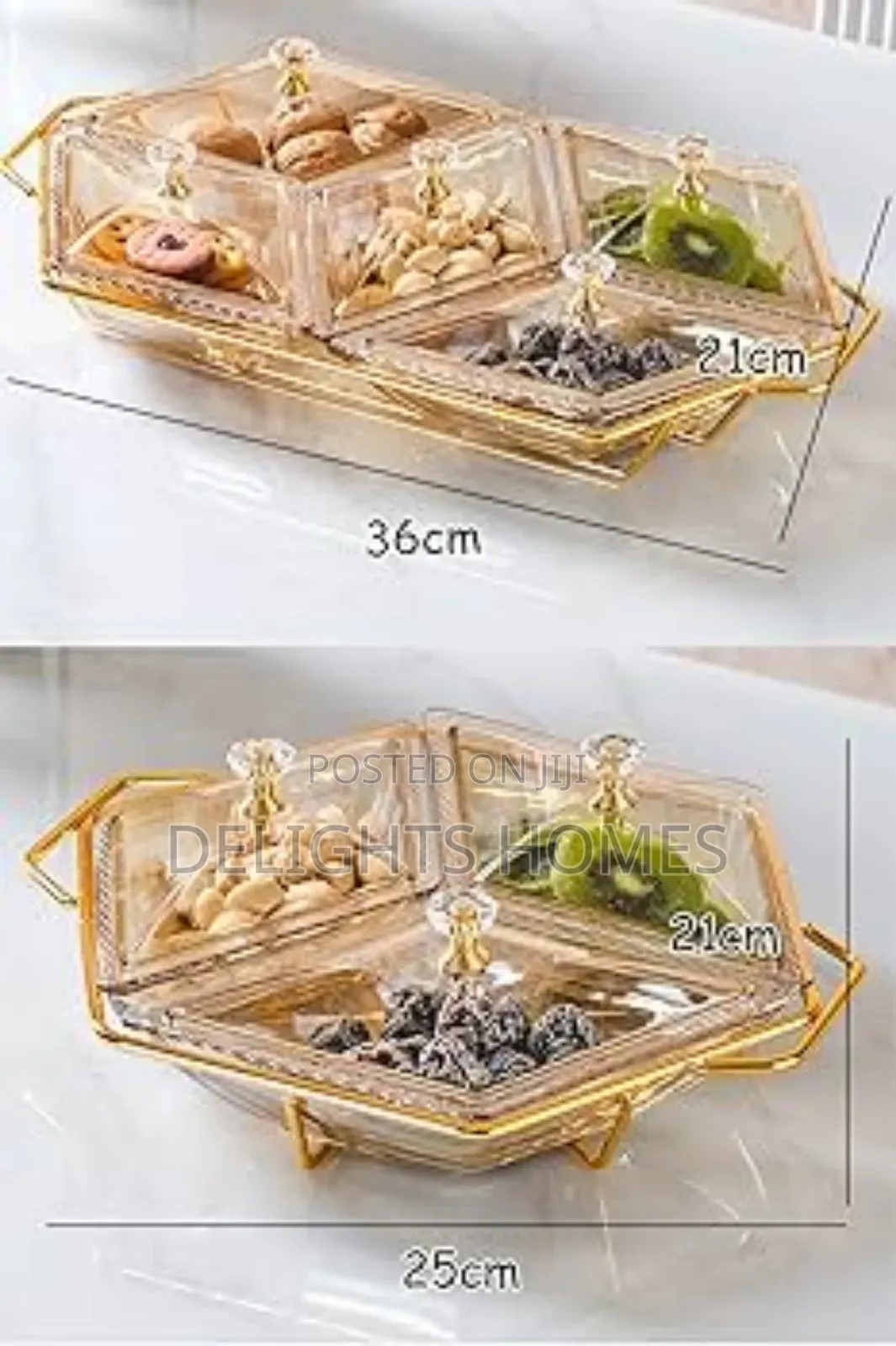 Diamond Shaped Acrylic Dish-Pa