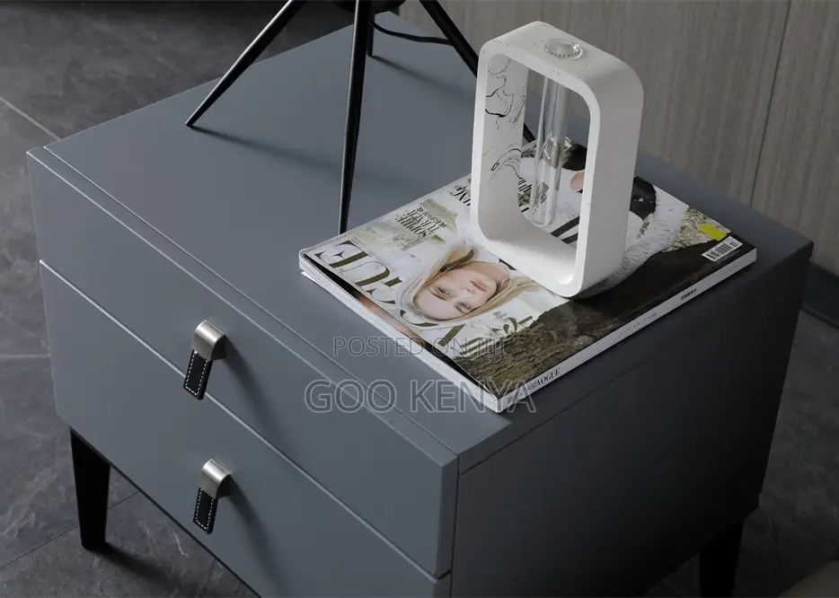 Home Cabinet; 2-Layer Wooden Night Table for Home