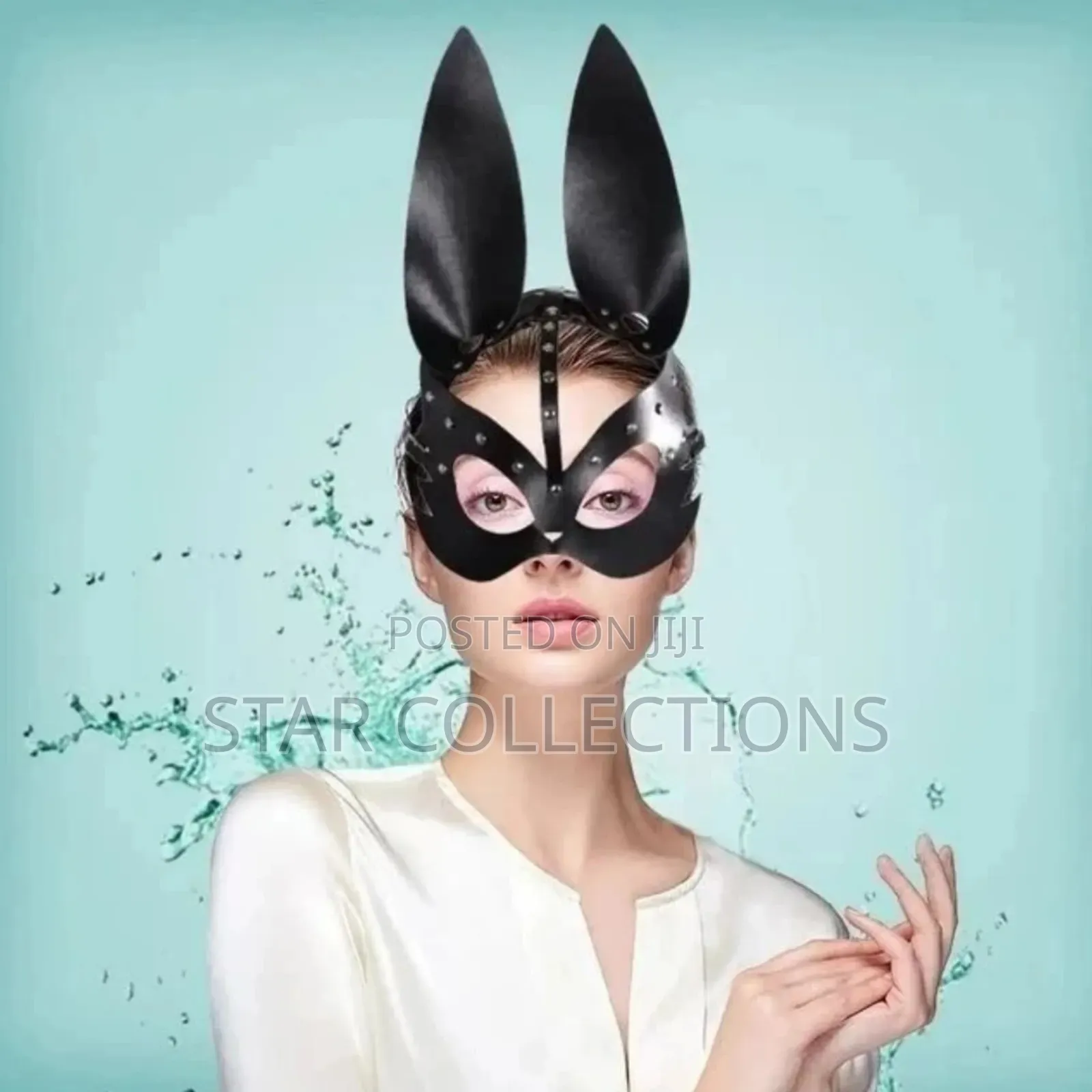 Leather Bunny Mask