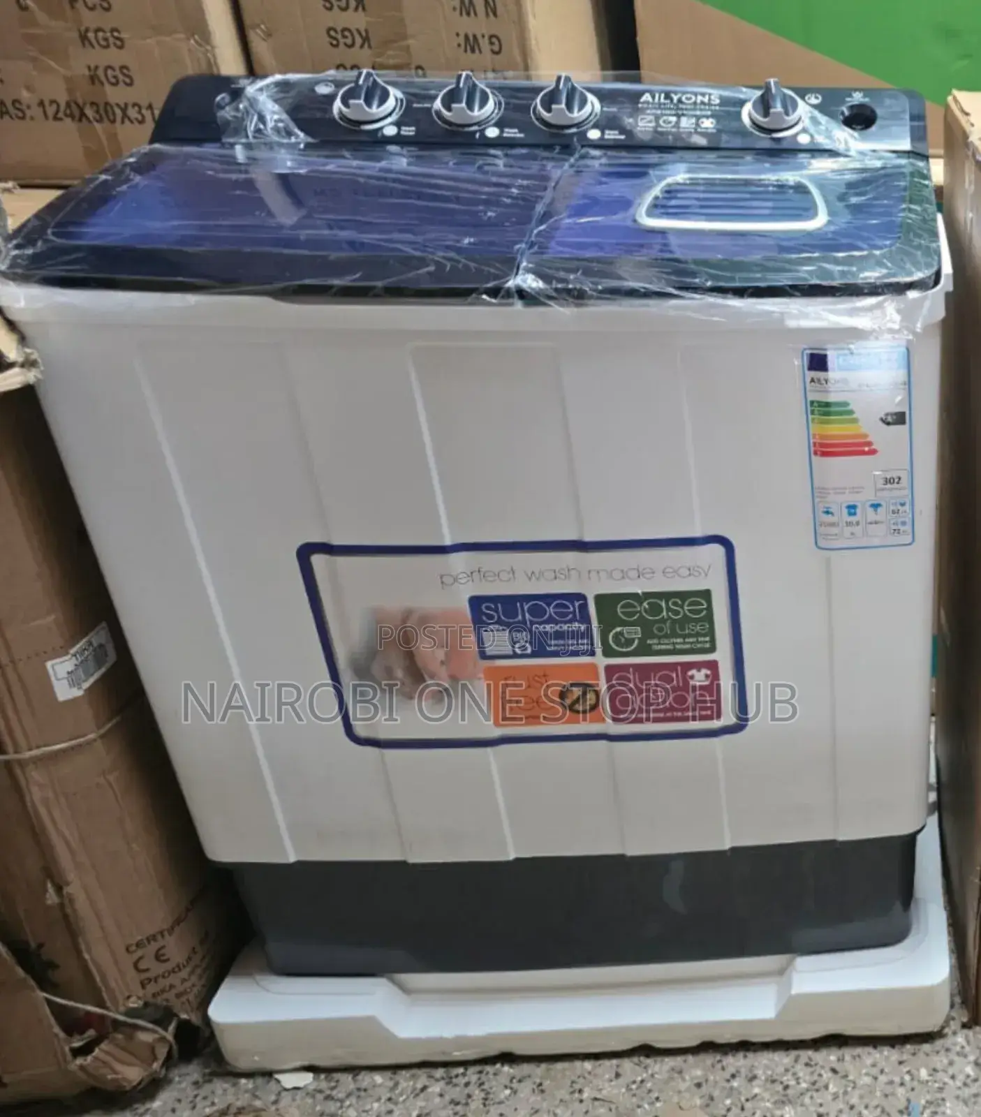 Ailyons Washing Machine 8kg Twin Tub