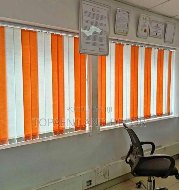 Elegant Fabric Vertical Window Blinds Soft Touch and Chic - main view