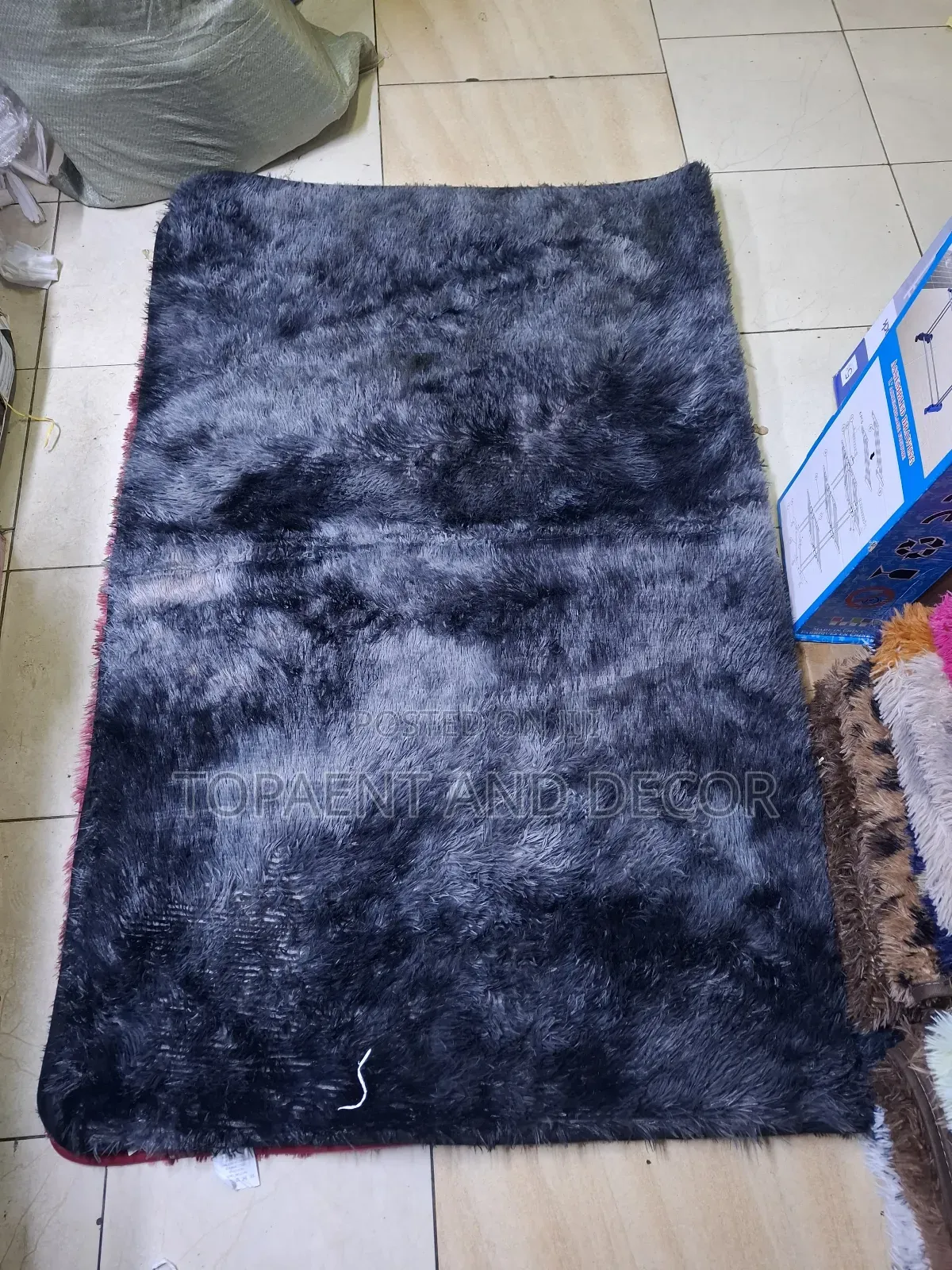 Dark Grey 5 by 8 Soft Fluffy Carpet