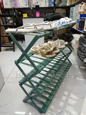 4 Tier Foldable Multifunctional Bamboo Shoe Rack Stand