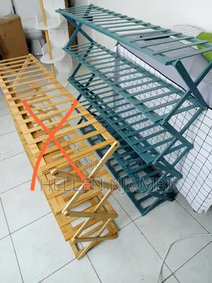 5 Tier Foldable Bamboo Shoe Rack Stand