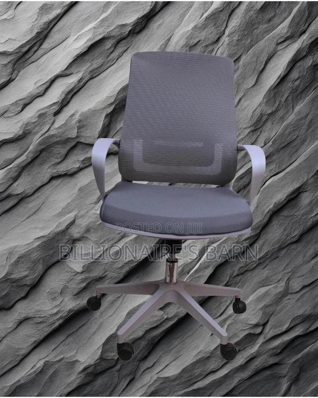 Grey Ergonomic Mesh Office Chair (Orthopedic) — Restocked! - thumbnail 3