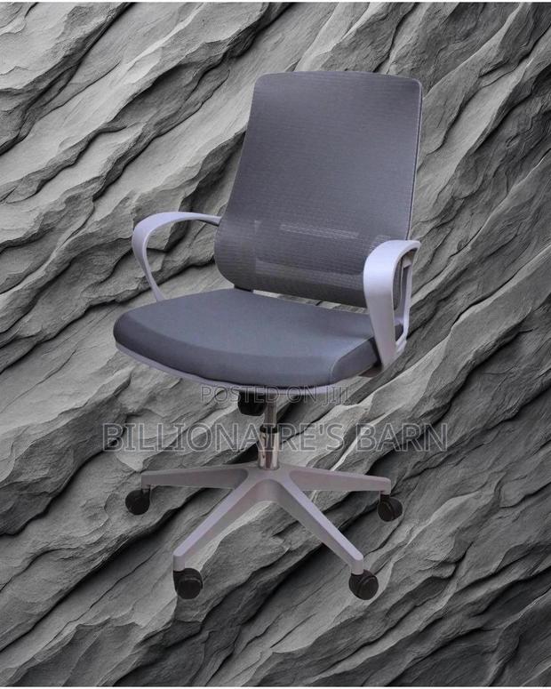 Grey Ergonomic Mesh Office Chair (Orthopedic) — Restocked! - thumbnail 4